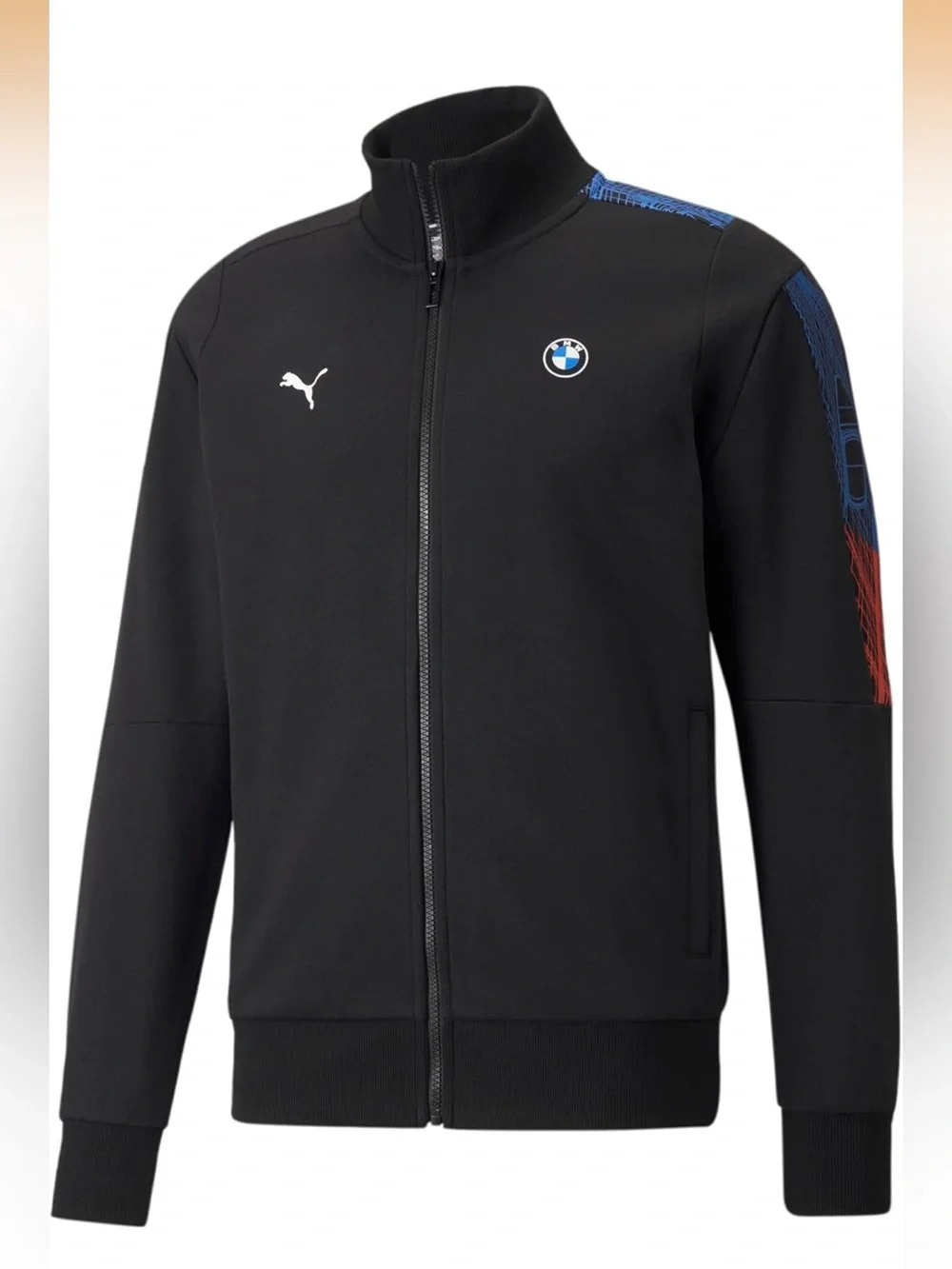 MEN'S PUMA BMW MMS T7 MOTORSPORT FUL ZIP TRACK JACKET Motorsports Medium Car